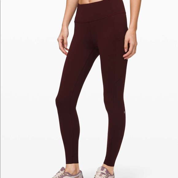 lululemon athletica Pants & Jumpsuits Lululemon Maroon Fast Times